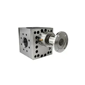 hot melt glue metering gear pump for mini lab single and twin screw plastic extruder extrusion line