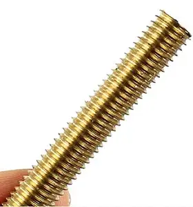 Custom Size Copper Screw High Strength Brass Thread Stud Full Threaded Rod