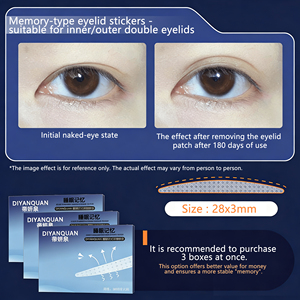 Prix en gros Bandes adhésives invisibles couleur chair en maille à mémoire de forme pour <span class=keywords><strong>paupières</strong></span>, Patchs invisibles pour <span class=keywords><strong>paupières</strong></span>, Bandes pour lifting des yeux, Bandes pour double paupière - Product Image 2
