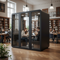 UNIBOOTH Cabine de bureau insonorisée moderne, cabine téléphonique en aluminium de précision, installation rapide, personnalisable pour bureau à domicile et centre commercial