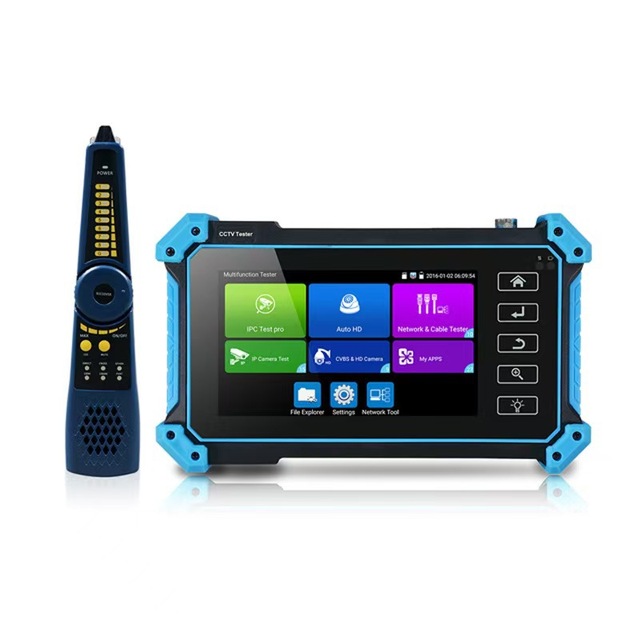IPC-5200C Plus Monitor Lan Tester 4K CVI TVI SDI 8MP IPS Touch Screen IP CCTV Camera Tester with Cable Tracer