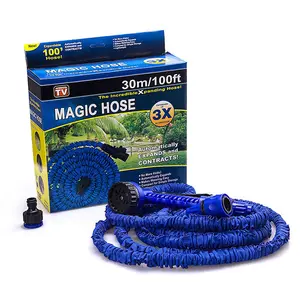 25-100FT Hot Expandable Magic Tuin Water Slang Voor Auto Tuinslang Plastic Slangen Tuin Set Te Besproeien Met Spuitpistool