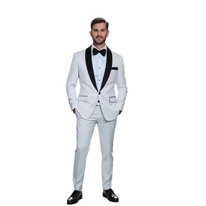 <span class=keywords><strong>Completo</strong></span> da <span class=keywords><strong>Uomo</strong></span> Elegante Estivo 2026 Shengqiu Noble per Sposo, Slim-fit, Tre Pezzi, Monopetto con Perline, Stile Business Casual - Product Image 1