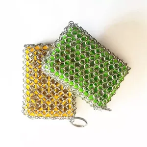 Éponge à récurer en silicone de qualité alimentaire, résistante à la rouille, robuste, longue durée, pour nettoyer les ustensiles de cuisine, y compris les woks et poêles, en remplacement de la laine d'acier. - Product Image 1