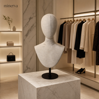 Mannequin de présentation de perruques pour femmes, en mousse rigide PU, design tendance