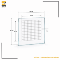 Plaque de calibration optique personnalisée en verre pour la mesure et l'inspection par vision artificielle des machines de calibrage de caméras