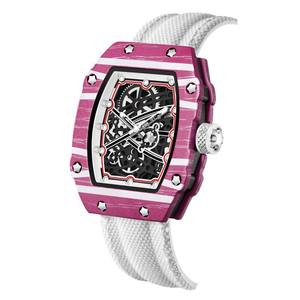 <span class=keywords><strong>Montre</strong></span> à quartz pour <span class=keywords><strong>homme</strong></span>, nouvelle tendance, bracelet en nylon <span class=keywords><strong>ultra</strong></span> fin de forme tonneau, très vendue - Product Image 4