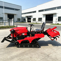 Tracteur agricole compact à chenilles en caoutchouc 35 CV pour terrains en pente, travaux de drainage, de buttage et de labourage sur terres arides