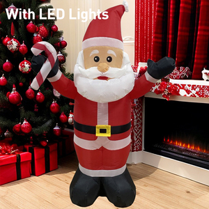 Gonfiabile <span class=keywords><strong>da</strong></span> 48 pollici/60 pollici/72 pollici/84 pollici/96 pollici Babbo Natale per la decorazione del giardino di Natale con luci a LED forniture Decorative - Product Image 6