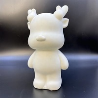 Outils gratuits Purple Grid Global Violent Bear Doll DIY Painting Teddy White Bear Doll Ornament Model Toy Violent Eerie Fluid Bear