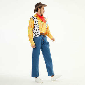 Gran oferta Halloween Cos Toy Story Show ropa fiesta disfraces Halloween Cosplay <span class=keywords><strong>disfraz</strong></span> conjunto <span class=keywords><strong>Woody</strong></span> clásico <span class=keywords><strong>disfraz</strong></span> - Product Image 3