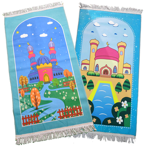Fille garçon coloriage tapis <span class=keywords><strong>de</strong></span> prière musulman enfants enfants tapis <span class=keywords><strong>de</strong></span> prière islamique pour enfants - Product Image 2
