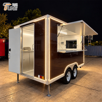 Nouvelle Conception Remorque de Cuisine Mobile Micro-ondes pour BBQ, Glaces, Café – Économie d'Énergie, Idéale pour Vendeurs Ambulants