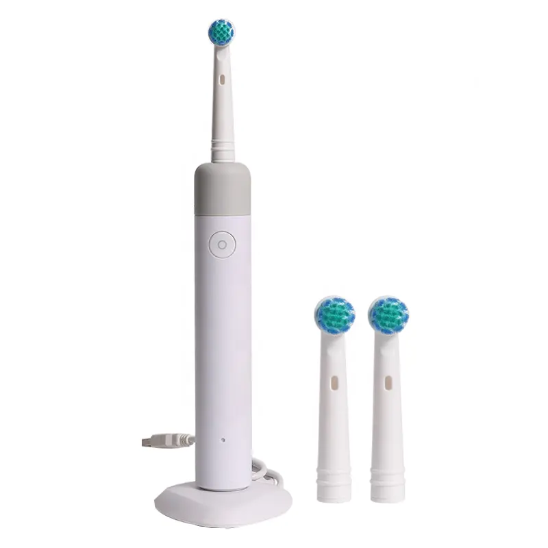 Водонепроницаемая IPX7 вращающаяся электрическая зубная щетка с Oral Design B чистящие головки для взрослых зубная щетка