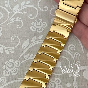 Correa metálica de lujo Upro con diseño de rayos para Apple Watch Series 10 9 8 7, pulsera de eslabones metálicos con diseño de engranajes para iWatch - Product Image 4