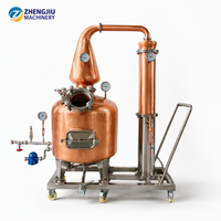Alambic en cuivre pour whisky 250L 500L 1000L, équipement de distillation commercial pour whisky, alambic en cuivre pour distillerie artisanale