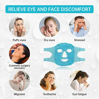 Masque facial en gel de glace pour soins de la peau, thérapie chaude et froide, anti-rides, soulagement de la fatigue, raffermissement de la peau, pack de perles de glace, massage rafraîchissant