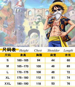 Bán Sỉ Trang Phục Hóa Trang Anime ONE PIECE Khỉ D Luffy Trang Phục Hóa Trang Áo Sơ Mi Hoa Hướng Dương Top Quần Áo Halloween - Product Image 2