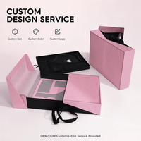 Boîte d'emballage cadeau haut de gamme à double porte, finition mate, revêtement UV, gaufrage, avec insert EVA personnalisé