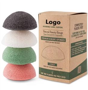 Éponge <span class=keywords><strong>de</strong></span> Konjac Biologique Personnalisable avec Logo, Lavable, Nettoyage du Visage, Entièrement Naturelle, Vente en Gros - Product Image 1