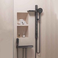 Sembowell Ensemble de douche cascade rond de luxe pour salle de bain et douche