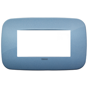 Plaque de porte Vimar bleue, longueur 14,5 cm, forme rectangulaire - Product Image 1