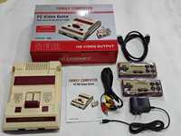 Console de jeu vidéo filaire HD HB-103 pour FC, avec deux manettes de combat, machine rouge et blanche