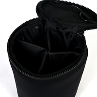 Trousse de Toilette de Voyage Personnalisée en Néoprène Grande Capacité, Pochette Ronde pour Brosses avec Fermeture Éclair, Étuis Cosmétiques en Gros pour Femmes