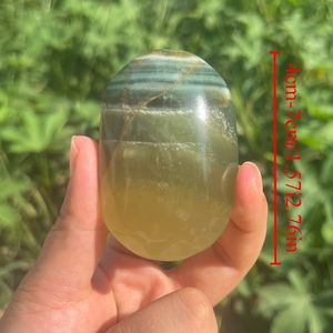 Piedra de Palma de Fluorita Mango en Oferta - Piedra de Bolsillo Curativa de Cristal Natural al por Mayor - Product Image 4