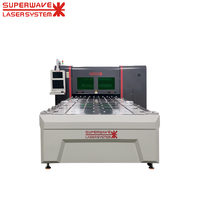 Machine de soudage laser à alimentation automatique pour plaques de refroidissement à fixation par pince pour échangeur de chaleur
