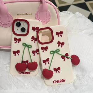 <span class=keywords><strong>Coque</strong></span> de téléphone en silicone TPU souple 3D BabyPink Strawberry <span class=keywords><strong>pour</strong></span> iPhone 16 Pro Max 13 14 15 17 Pro, <span class=keywords><strong>coque</strong></span> arrière antichoc mignonne - Product Image 3