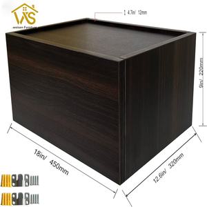 Comodino Sospeso Fluttuante a Parete con Cassetto a Scomparsa e Vano Segreto per Arredamento Decorativo - Product Image 3