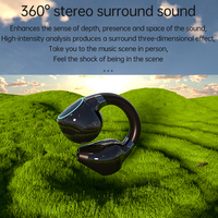 2025 produits tendance nouveautés DX-11 oreille-clip écouteur TWS rvb lumière casque jeu casque sans fil avec batterie externe DX11