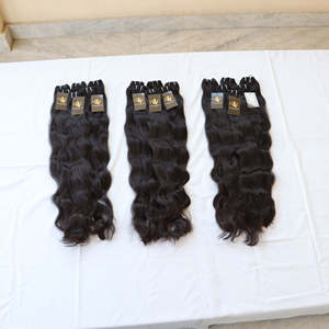 วิกผมชาวอินเดียแบบไม่ทอเป็นช่อผมธรรมชาติแบบไม่ร่วง - Product Image 2