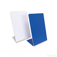 Support de table vierge en acrylique de haute qualité pour carte de membre NFC et QR code personnalisé pour médias sociaux, avec fonction RFID et support d'avis