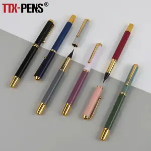 Ensemble <span class=keywords><strong>de</strong></span> stylos <span class=keywords><strong>de</strong></span> calligraphie chinoise réutilisables en métal <span class=keywords><strong>de</strong></span> qualité supérieure TTX Office Premium avec <span class=keywords><strong>pinceau</strong></span> à <span class=keywords><strong>encre</strong></span> en poils <span class=keywords><strong>de</strong></span> laine - Product Image 1