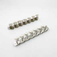 Professional Manufacturer 4 Unit Double Hole Small Round Head Steel Pillar 8 String Mandolin Tuning Pegs
