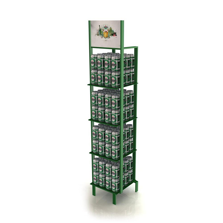 Customized Fashion Style Wine Rack Sparkling Beverage Metal Display Stands Wine Rack Metal for Pub — view 3