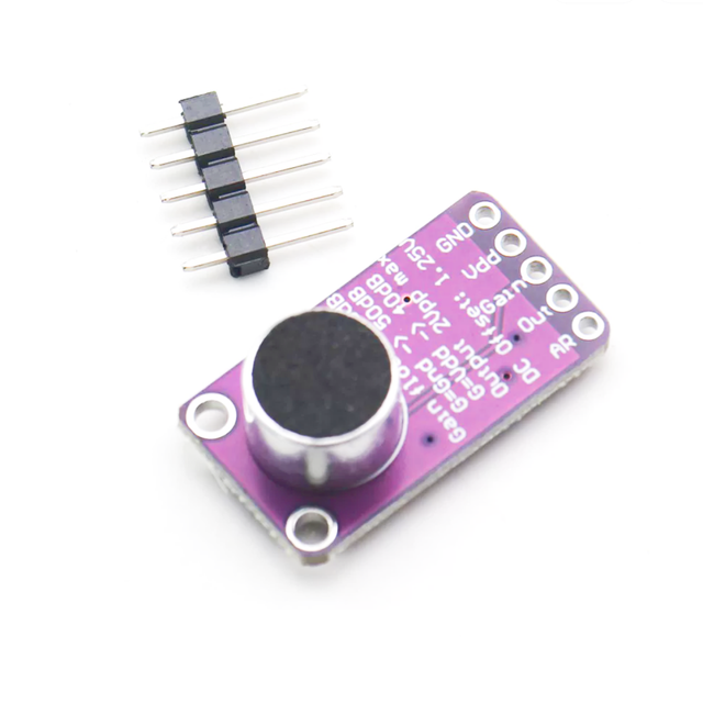 MAX9814 Microphone AGC Amplifier Module (CMA-4544PF-W) - High Performance Audio Preamplifier with Automatic Gain Control