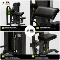 Machine à curls pour les bras SK Commercial, équipement de musculation professionnel à charge libre pour l'isolation des biceps et l'entraînement de croissance musculaire