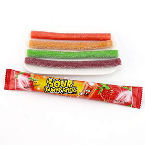 Bandes de bonbons gommeux en forme de <span class=keywords><strong>paille</strong></span> de réglisse HALAL remplies de <span class=keywords><strong>poudre</strong></span> aigre - Product Image 4