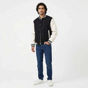 Chaqueta Varsity de Invierno Personalizada de Alta Calidad con Cuello Alto, Impermeable, Transpirable y de Secado Rápido para Hombre y Mujer - Product Image 1
