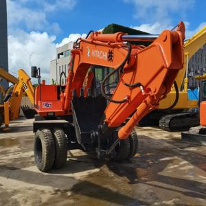 รถขุดล้อยาง Hitachi EX100WD มือสองในราคาต่ํา มีรถขุด ZX60 ZX70 ZX30U จัดส่งตรงทั่วโลก - Product Image 3