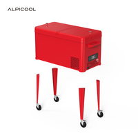PF-QZ50 para Compresor de Doble Zona de 12V 24V, Enfriador y Congelador Eléctrico Portátil de 40L para Coche, RV, Camping, Viajes al Aire Libre, Jardín, OEM/ODM