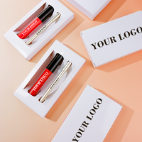 Logo personnalisé ensemble rouge à lèvres longue durée mat sans cruauté végétalien étanche mat rouge à lèvres crémeux Lip Liner Kit Vendeur