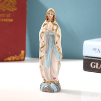 Statue en résine de Jésus et de la Vierge Marie, figurine catholique, ornement de bureau, décoration de chapelle chrétienne, sculpture de baptême pour les croyants