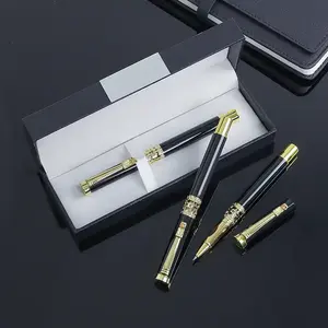 Set di penna a sfera in metallo con Logo e scatola personalizzati penna regalo di lusso