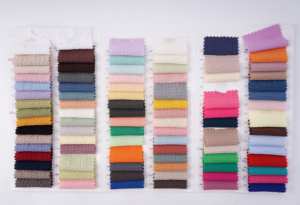 कस्टम डिजाइन 97% पॉलिएस्टर 3% स्पैन्डेक्स 3 डी जाली जैक्वार्ड फूल ठोस रंग शिफॉन बुलबुला क्रेप स्कर्ट के लिए कपड़े - Product Image 2