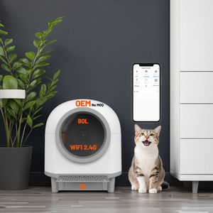 OEM Tuya Gesteuerte Intelligente Selbstreinigende Katzentoilette, Einfach zu Reinigen, Rund, 80L+8L Großes Fassungsvermögen, Automatisches Elektrisches Kunststoffmodell MSP-04 - Product Image 2