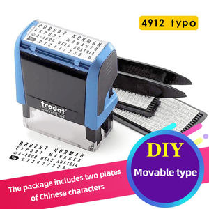 Tampon de bureau en plastique auto-encreur de qualité supérieure, série de polices 4911 4912 4913, impression numérique à encre automatique - Product Image 2